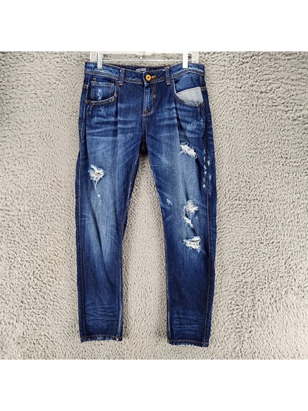 Zara Basic Jeans Womens 4 Blue Denim Skinny *Read*